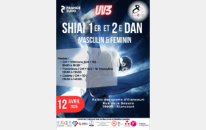 Shiai 1er et 2e DAN - Masculins et Féminins - Elancourt - 12 avril 2025